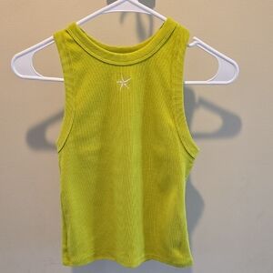 a new day Lime Green Ribbed Tank Top
